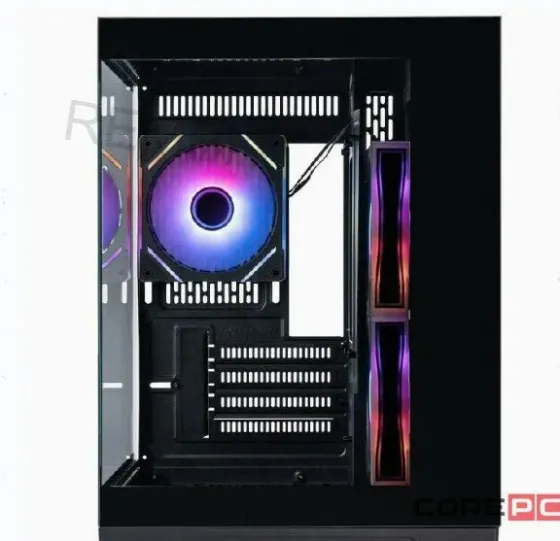 Корпус 1stplayer Megaview mv5-tp Argb Black (mv5-tp-bk-2fc7r-1fc7) / Matx / 3x120mm Argb - арт:3081 Макеевка