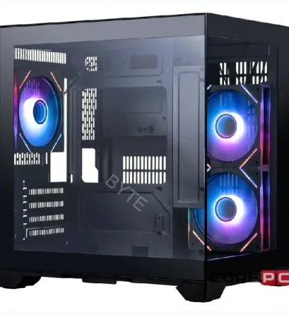 Корпус 1stplayer Megaview mv5-tp Argb Black (mv5-tp-bk-2fc7r-1fc7) / Matx / 3x120mm Argb - арт:3081 Макеевка