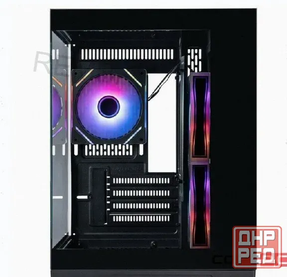 Корпус 1stplayer Megaview mv5-tp Argb Black (mv5-tp-bk-2fc7r-1fc7) / Matx / 3x120mm Argb - арт:3081 Макеевка - изображение 3