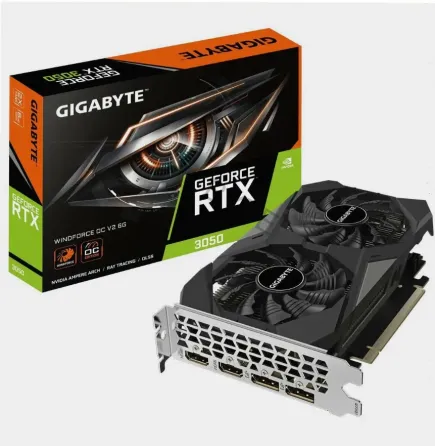Видеокарта Gigabyte Rtx3050 Windforce oc v2 6gb Gddr6 96bit 2xdp 2xhdmi 2fan Rtl - арт:5855 Макеевка