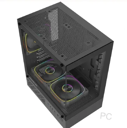 Корпус Powercase Vision Micro m1 Argb, Tempered Glass, 3x 120mm Argb Fans, чёрный, Matx c - арт:9171 Макеевка