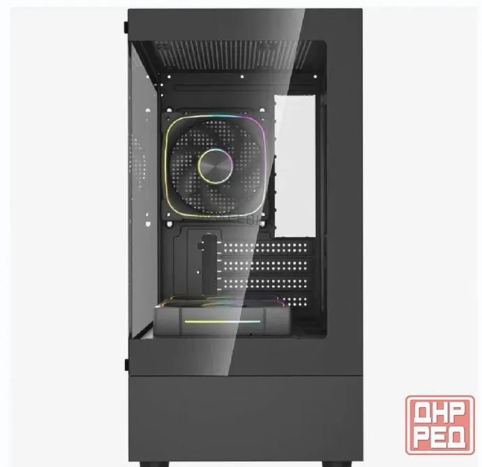 Корпус Powercase Vision Micro m1 Argb, Tempered Glass, 3x 120mm Argb Fans, чёрный, Matx c - арт:9171 Макеевка - изображение 3