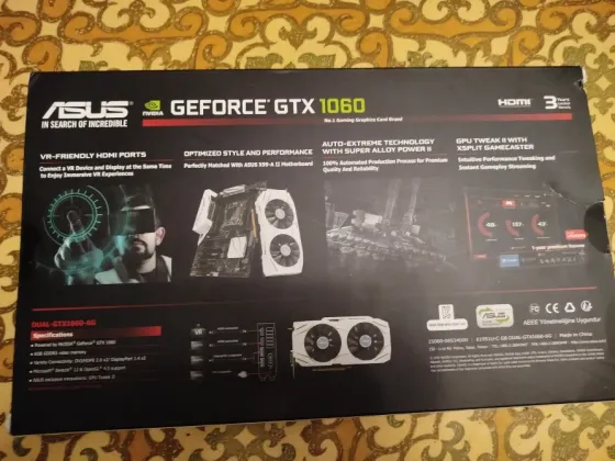 Продам Видеокарту Asus GTX 1060 6gb Донецк