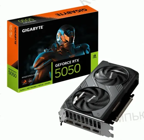 Видеокарта Gigabyte Nvidia Geforce Rtx 5050 Windforce oc 8g(gv-n5050wf2oc-8gd) - арт:2694 Донецк