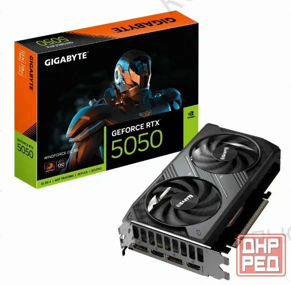 Видеокарта Gigabyte Nvidia Geforce Rtx 5050 Windforce oc 8g(gv-n5050wf2oc-8gd) - арт:2694 Донецк - изображение 1