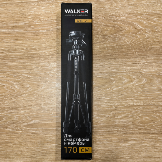 Штатив Walker WTR-23, 170 см, фото-видео, стойка-тренога фотоаппарата/камеры, напольный трипод телеф Донецк