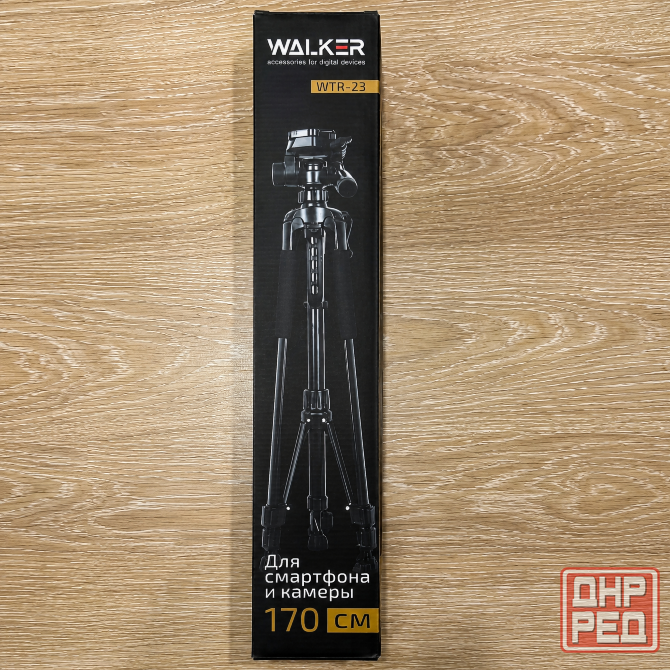 Штатив Walker WTR-23, 170 см, фото-видео, стойка-тренога фотоаппарата/камеры, напольный трипод телеф Донецк - изображение 1
