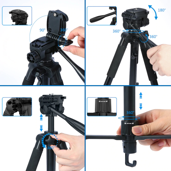 Штатив Andoer TTT-663N для камеры/фотоаппарата + держатель телефона Донецк
