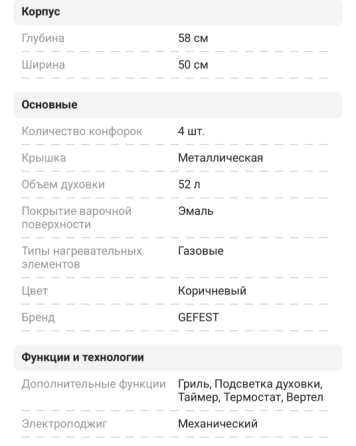Газовая плита с электрической духовкой Донецк
