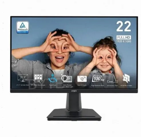 Монитор 21.5" Msi Pro mp225, 1920x1080, Ips, 100гц, 1хhdmi, Черный [9s6-3pc6cm-004] - арт:9006 Донецк