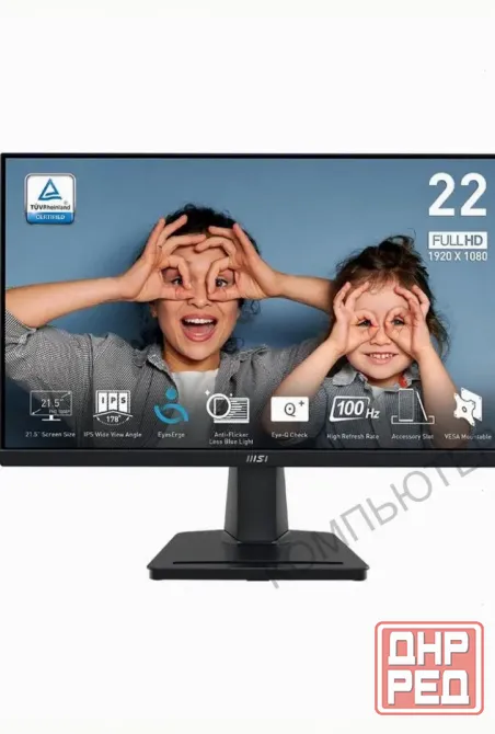 Монитор 21.5" Msi Pro mp225, 1920x1080, Ips, 100гц, 1хhdmi, Черный [9s6-3pc6cm-004] - арт:9006 Донецк - изображение 4