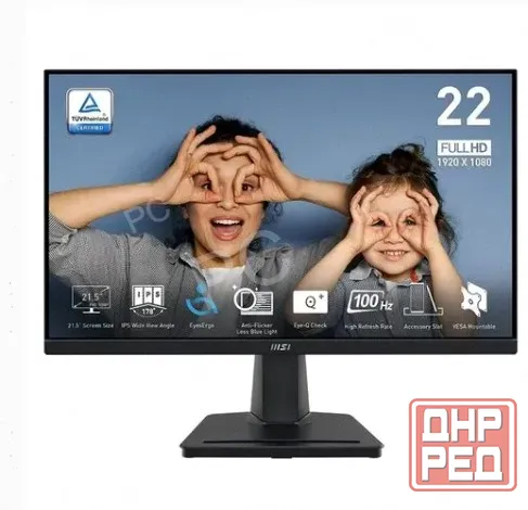 Монитор 21.5" Msi Pro mp225, 1920x1080, Ips, 100гц, 1хhdmi, Черный [9s6-3pc6cm-004] - арт:9006 Донецк - изображение 1