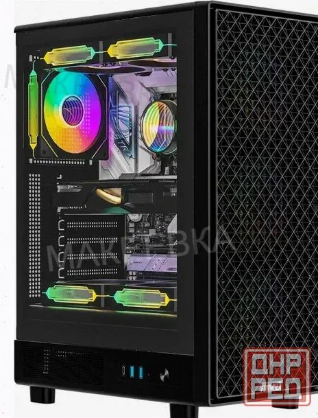Корпус Компьютерный Atx Formula Mana Dynamic / Mana Dyn, Midi-tower, Без бп, Черный - арт:9951 Донецк - изображение 1