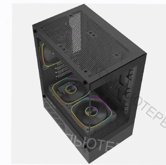 Корпус Powercase Vision Micro m1 Argb, Tempered Glass, 3x 120mm Argb Fans, чёрный, Matx c - арт:1087 Донецк