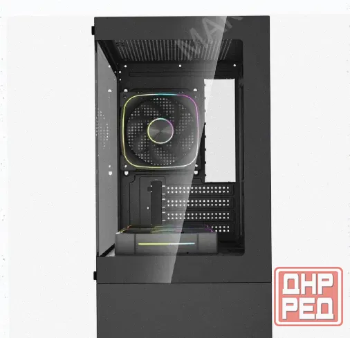 Корпус Powercase Vision Micro m1 Argb, Tempered Glass, 3x 120mm Argb Fans, чёрный, Matx c - арт:1087 Донецк - изображение 2