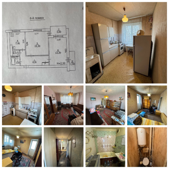Продается 2-х к. кв-ра пос. Бажанова, этаж 6/9 торг Макеевка
