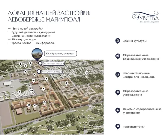 1-к. квартира, 38,2 м², 2/5 эт. Мариуполь