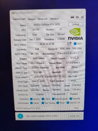 Видеокарта RTX 3070 Донецк