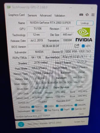 Видеокарта RTX 2060 super Донецк