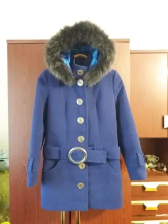 Продам пальто куртку тренч полупальто мех песец шерсть р. 40-42 Донецк