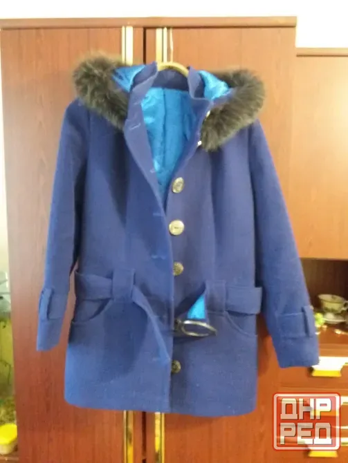 Продам пальто куртку тренч полупальто мех песец шерсть р. 40-42 Донецк - изображение 3