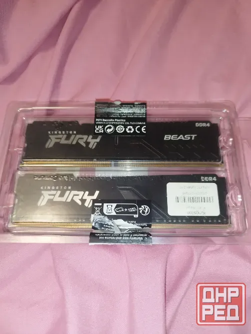 Оперативная память DDR4 2x8 (16) Fury kingston Макеевка - изображение 1