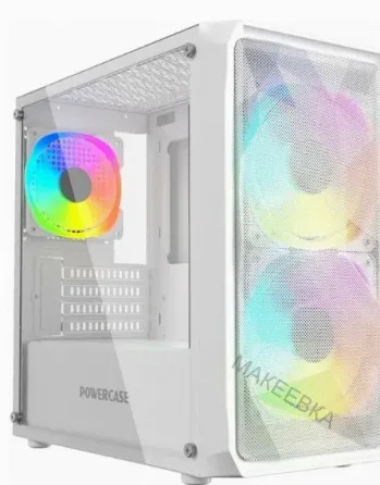 Корпус Powercase Mistral Micro a3w Argb, Tempered Glass, 2x 140mm Argb Pwm+1x 120mm Argb - арт:5015 Макеевка