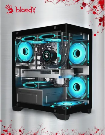 Компьютерный Корпус Matx Bloody bd-cc103 Черный (bd-cc103-bk) - арт:5526 Макеевка