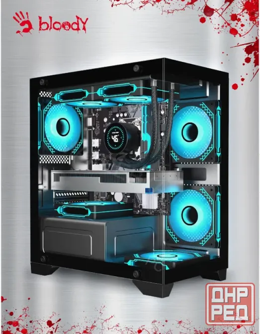 Компьютерный Корпус Matx Bloody bd-cc103 Черный (bd-cc103-bk) - арт:5526 Макеевка - изображение 1