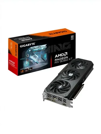 Видеокарта Gigabyte Pcie16 rx 9060xt 8gb (gv-r9060xtgaming oc-8gd) Черный - арт:2377 Макеевка