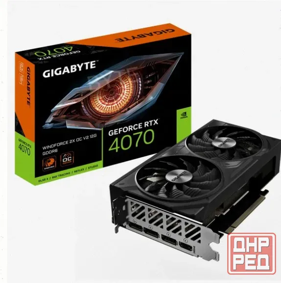 Видеокарта Gigabyte Rtx4070 Windforce 2x oc v2 12gb Gddr6 192bit 3xdp Hdmi 2fan Rtl - арт:4071 Макеевка - изображение 1