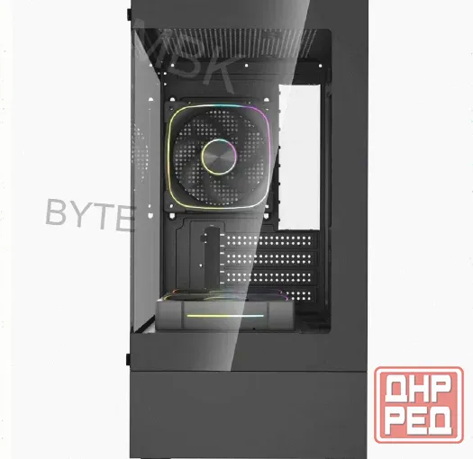 Корпус Powercase Vision Micro m1 Argb, Tempered Glass, 3x 120mm Argb Fans, чёрный, Matx c - арт:8367 Макеевка - изображение 3