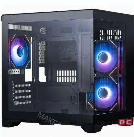 Корпус 1stplayer Megaview mv5-tp Argb Black (mv5-tp-bk-2fc7r-1fc7) / Matx / 3x120mm Argb - арт:5421 Макеевка