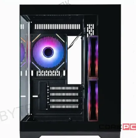 Корпус 1stplayer Megaview mv5-tp Argb Black (mv5-tp-bk-2fc7r-1fc7) / Matx / 3x120mm Argb - арт:5421 Макеевка