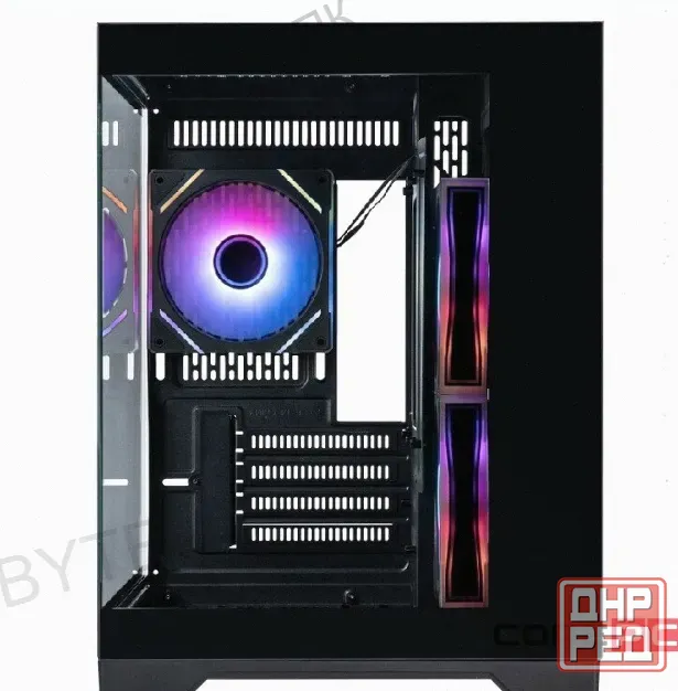 Корпус 1stplayer Megaview mv5-tp Argb Black (mv5-tp-bk-2fc7r-1fc7) / Matx / 3x120mm Argb - арт:5421 Макеевка - изображение 3