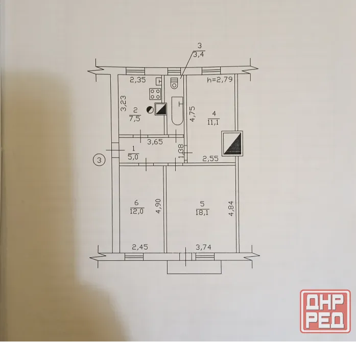 Продам 3- х комнатную квартиру в Будённовском районе ( Вертикальная) Донецк - изображение 9