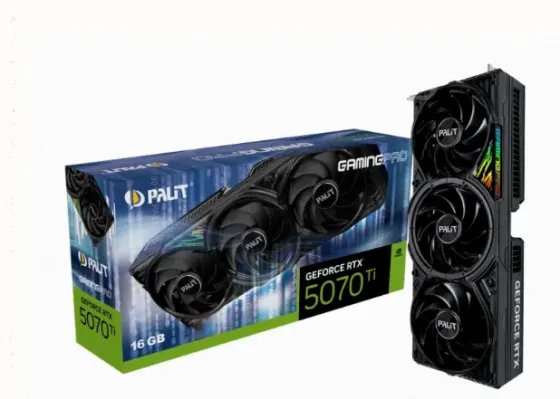 Видеокарта Palit Geforce Rtx 5070 ti Gamingpro 16gb (ne7507t019t2-gb2031a) - арт:7443 Донецк