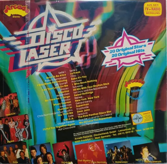 Виниловая пластинка LP 20 Disco Hits - Disco Laser - Донецк