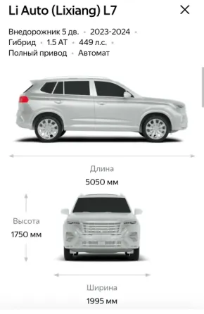 Продажа Li Auto (Lixiang) L7 MAX 2023 года ( на учете с 15мая 2024г.) Донецк