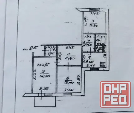 Продам 3-ку с Холлом 72.9 кв.м. Донецк - изображение 6