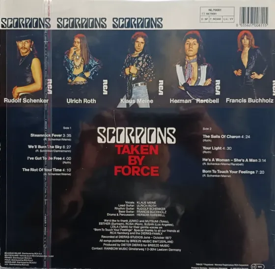 Виниловая пластинка LP Scorpions - Taken By Force - Донецк
