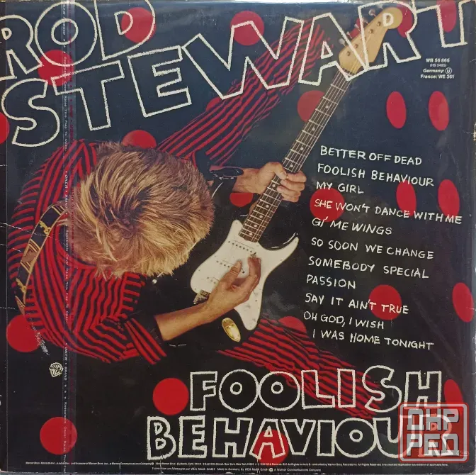 Виниловая пластинка LP Rod Stewart - Foolish Behaviour - Донецк - изображение 2
