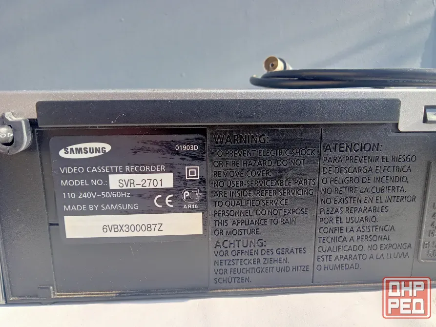 Видеомагнитофон Samsung SVR-2701ТВ тюнер Донецк - изображение 5