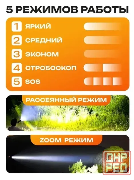Фонарь тактический Ultra Fire Донецк - изображение 4