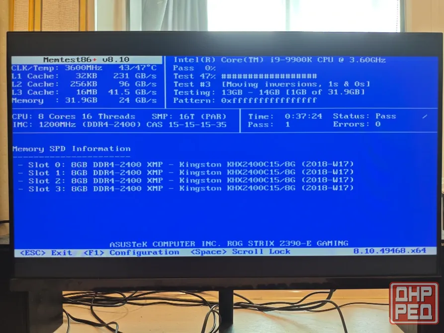 Комплект 9900K+Asus Z390-E+32 гб (8гбx4) DDR4 Kingston 2400MHz+ID-Cooling SE-224-XTS Black Донецк - изображение 5