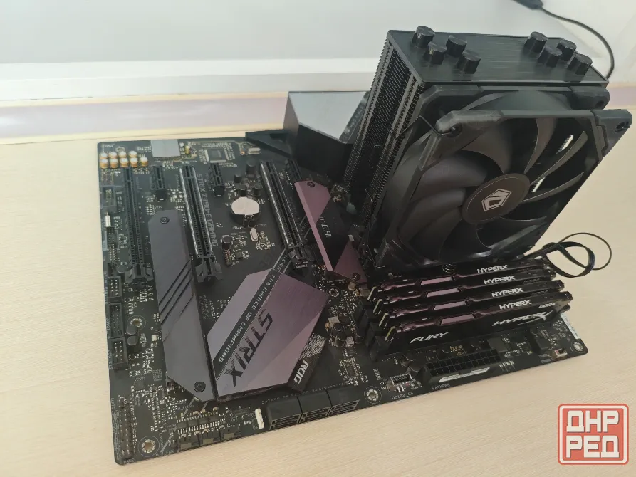 Комплект 9900K+Asus Z390-E+32 гб (8гбx4) DDR4 Kingston 2400MHz+ID-Cooling SE-224-XTS Black Донецк - изображение 1
