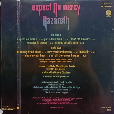Виниловая пластинка LP Nazareth - Expect No Mercy - Донецк