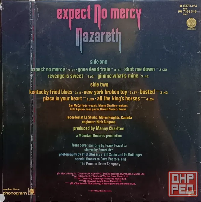 Виниловая пластинка LP Nazareth - Expect No Mercy - Донецк - изображение 2