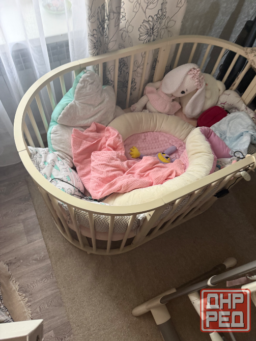 Продам детскую кроватку манеж маятник 8 в 1 Донецк - изображение 3