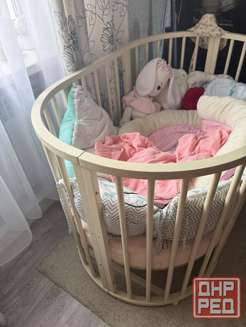 Продам детскую кроватку манеж маятник 8 в 1 Донецк - изображение 4